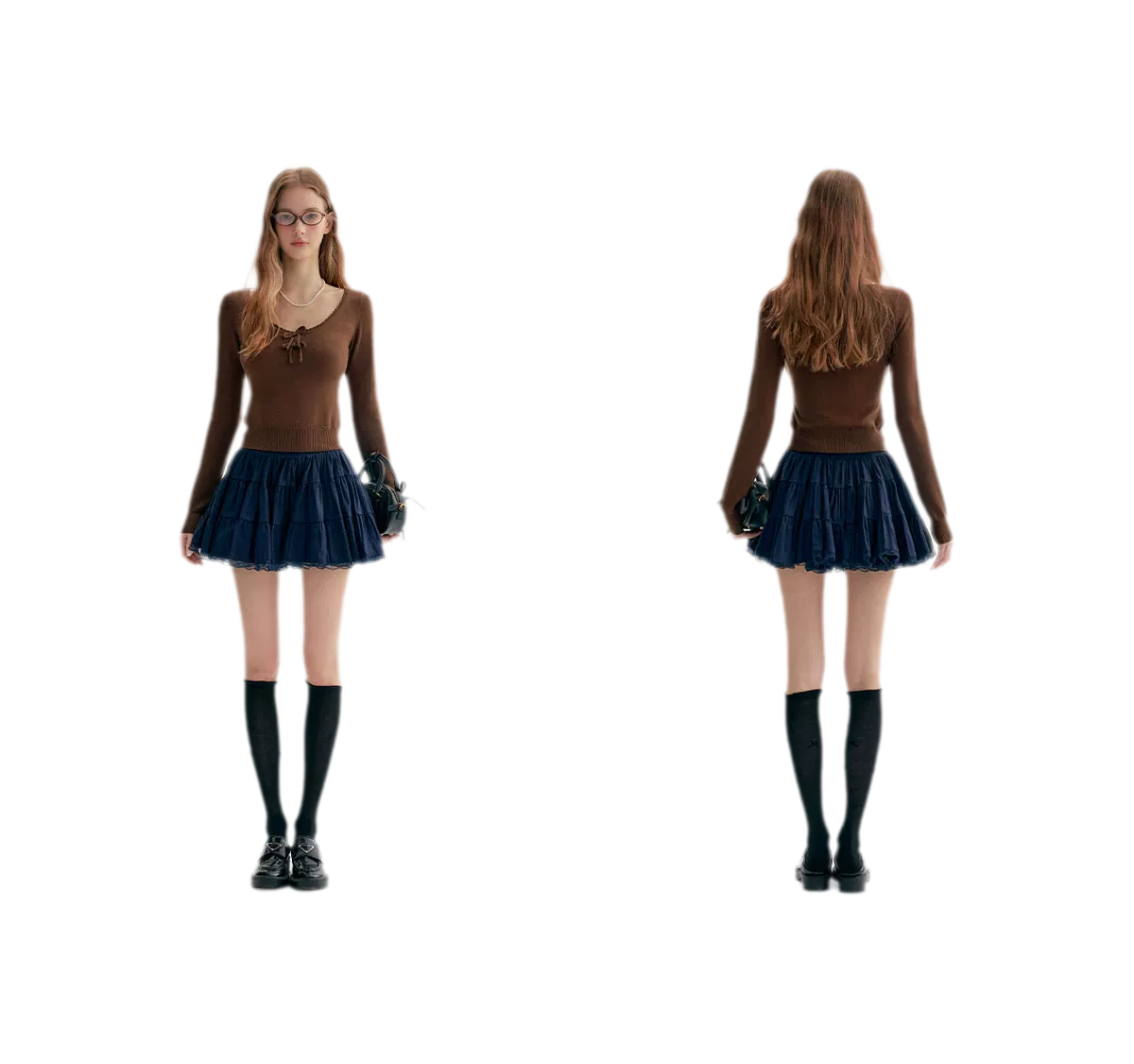 Lace Sailor Tie Cardigan