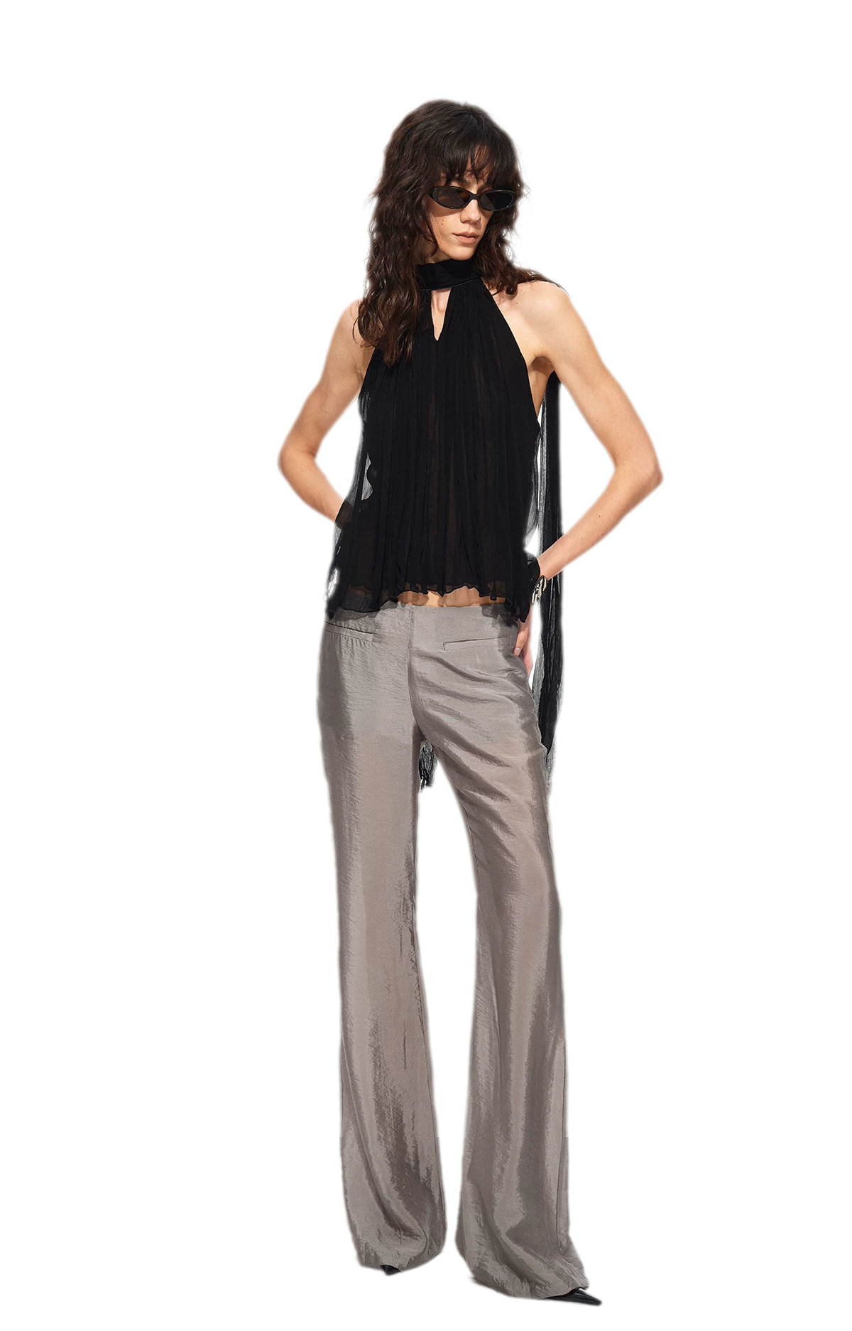 Silky Flared Lounge Pants
