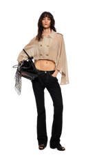 Sheer Trench Cape Top