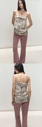 Vintage Holiday Style Relaxed Paisley Silk Top