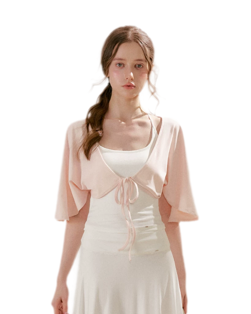 Airy Cloud U-Neck Vest & Batwing
