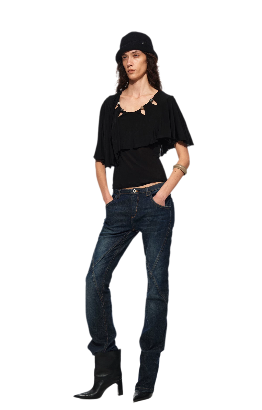 Cape Beaded Layered Tee