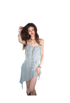 Ruffled Asymmetric Cami Dress
