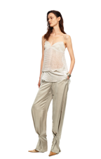 Sheer Satin Snake Camisole