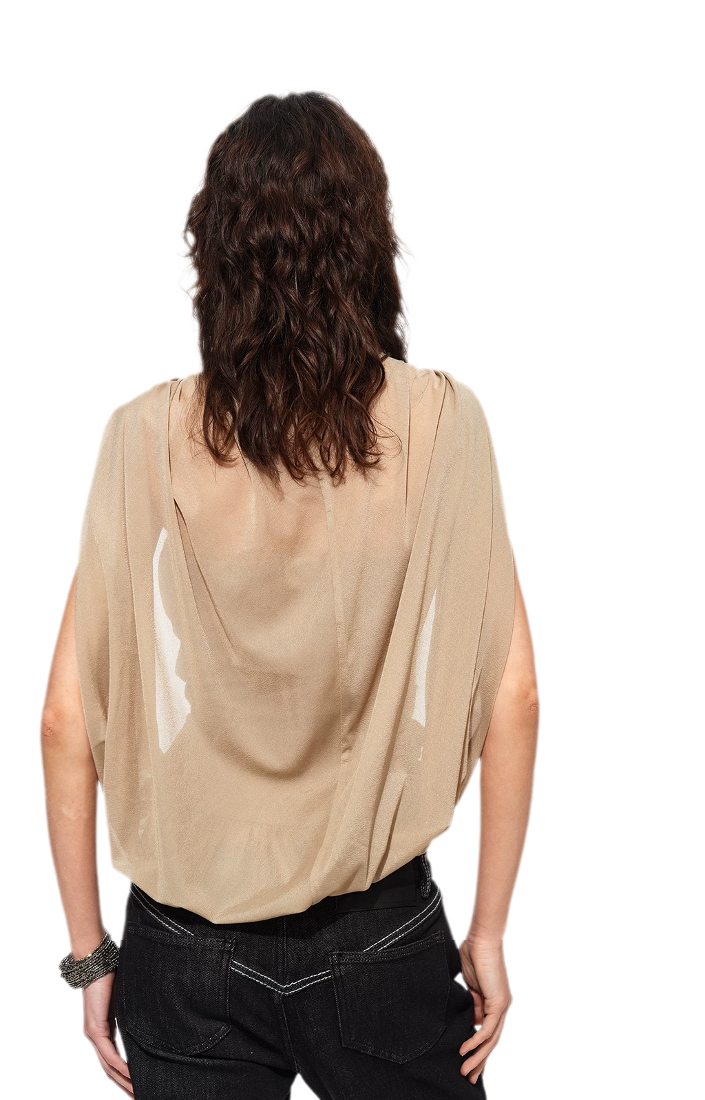 Cape Layer Bustier Top