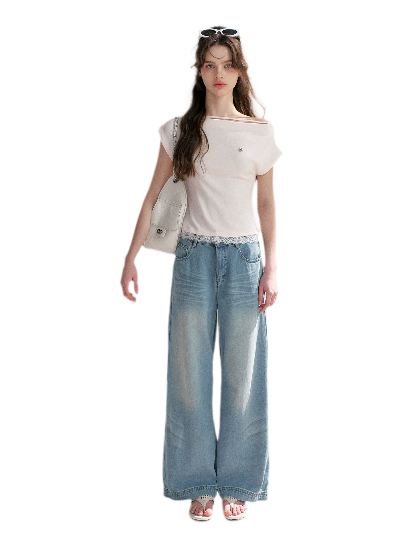 Lace Trim T-Shirt