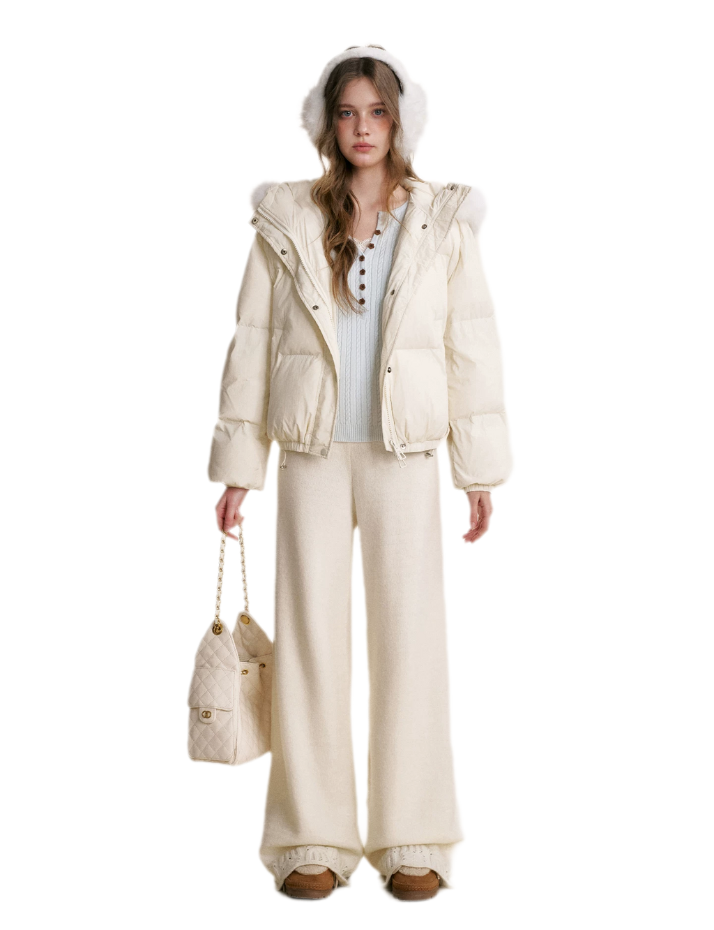 Puffer Hooded Down Jacket