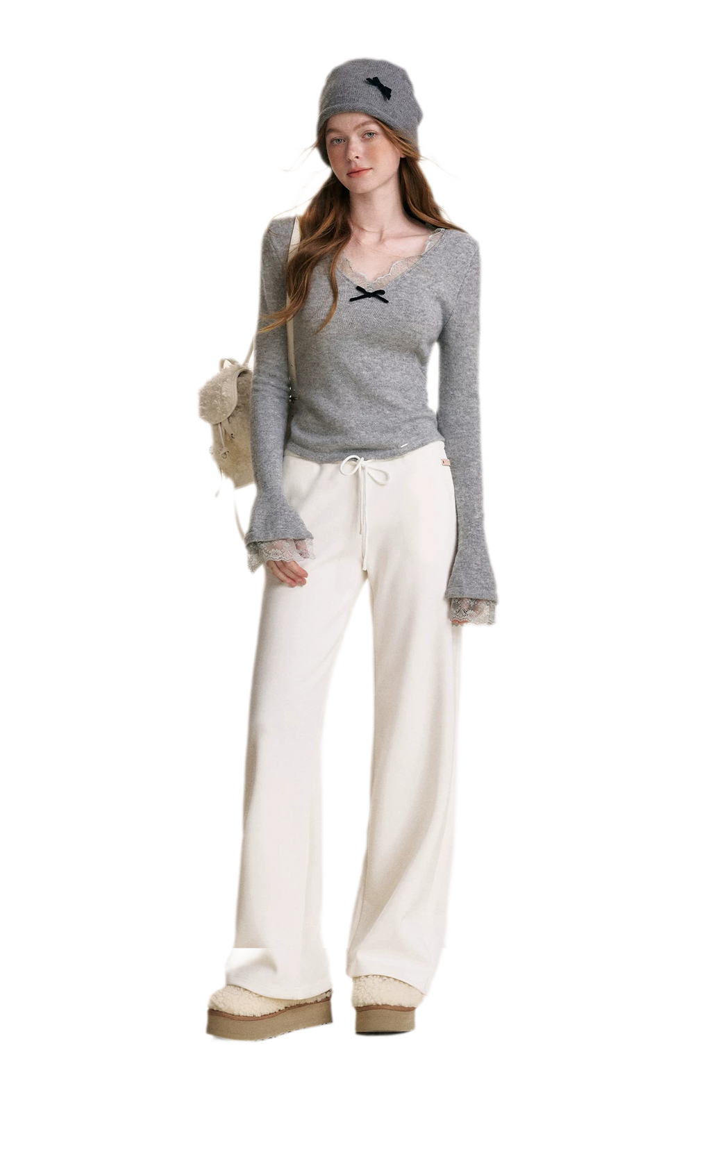 Drawstring High Waist Pants