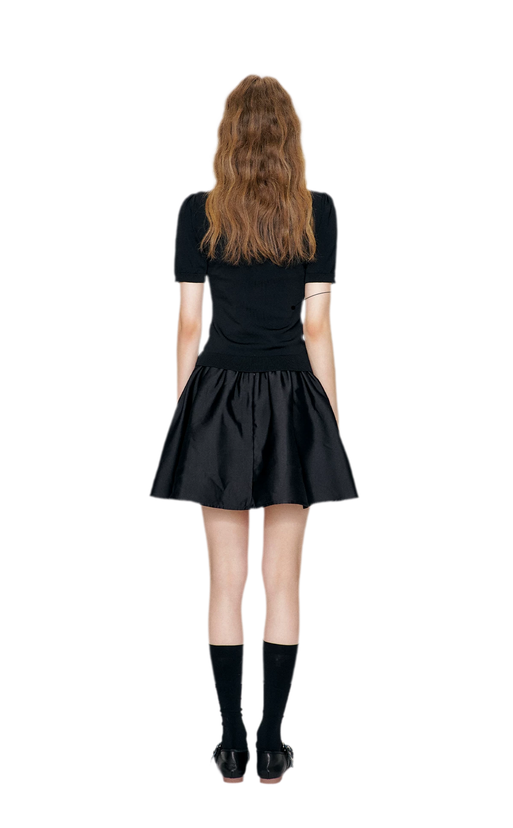 Beaded Collar Knit Tee