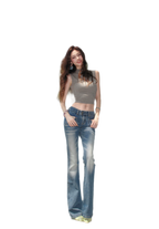 Low Rise Flare Jeans