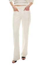 Classic Off-White Slim Straight Trousers