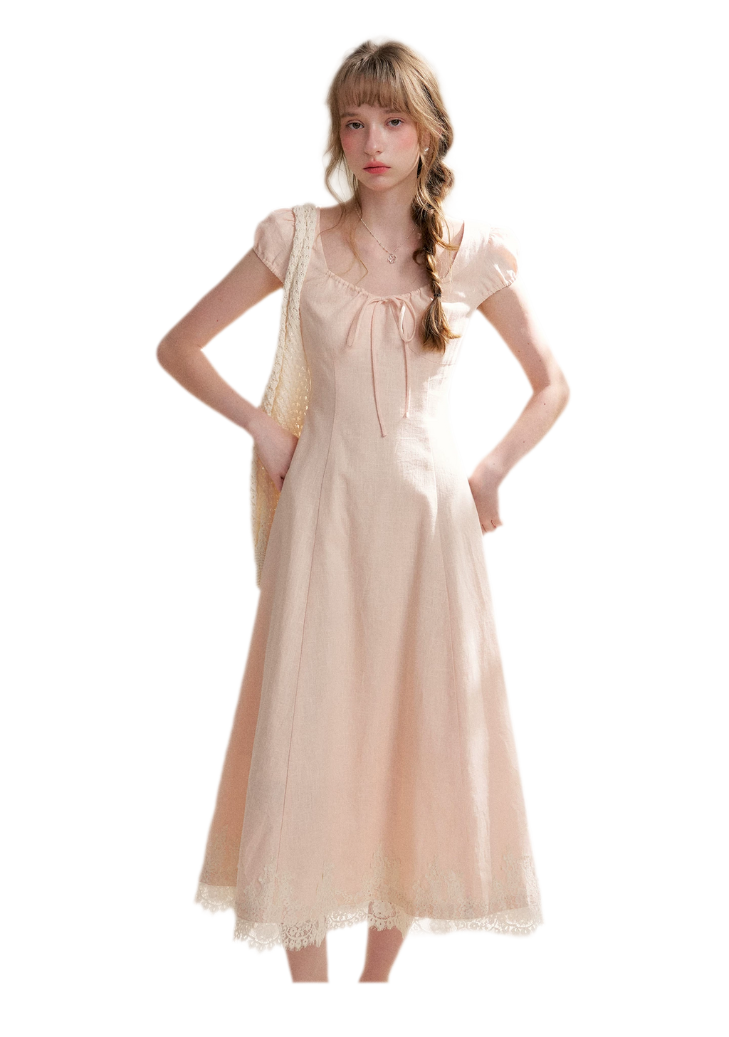 French Lace Long Dress
