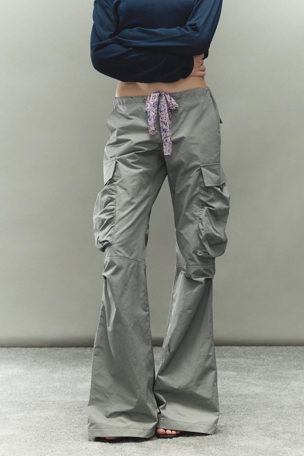 Drawstring Multi-Pocket Cargo Pants