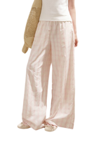 Checkered Wide-Leg Pants
