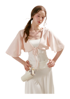 Airy Cloud U-Neck Vest & Batwing