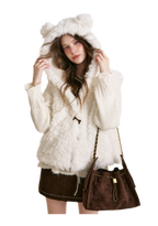 Bear Fleece Hooded Vest