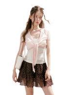 Staycation Ruffled A-Line Floral Skirt