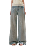 Sparkling Galaxy Wide-Leg Jeans
