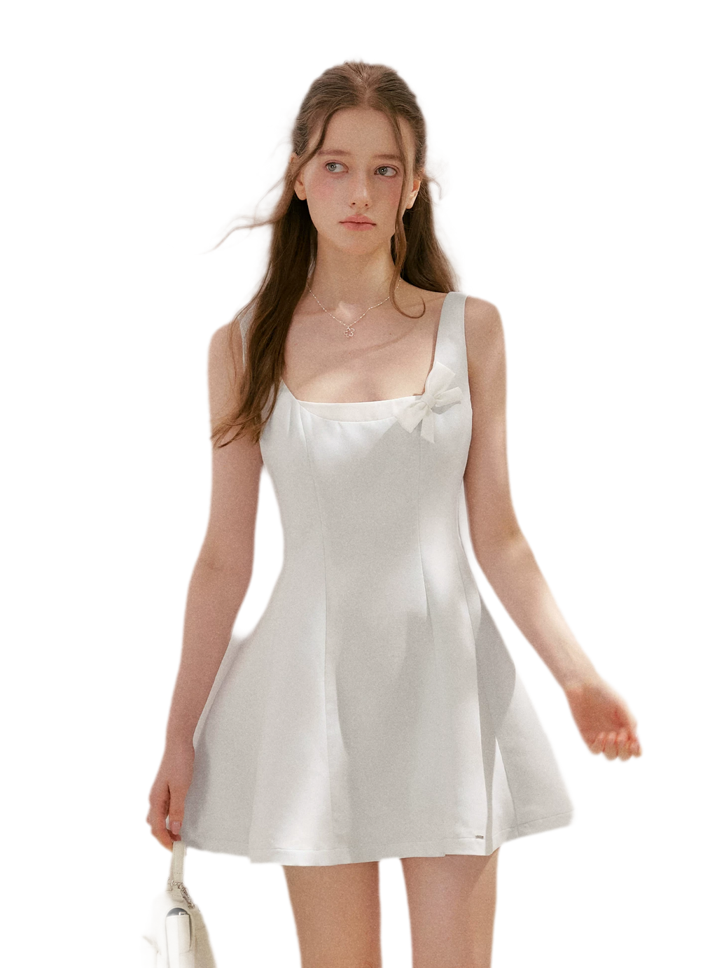 Bow Detail Short A-Line Dress