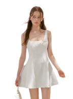 Bow Detail Short A-Line Dress