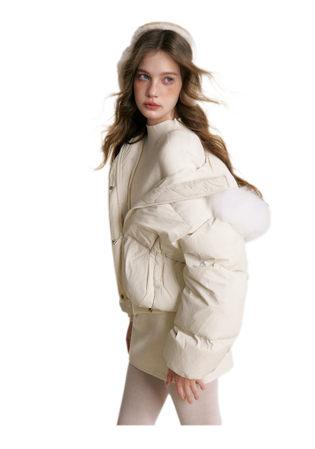 Puffer Hooded Down Jacket