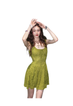 Moss Lace Waist Dress