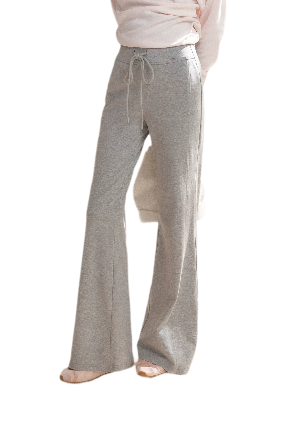 Tencel Cotton Drawstring Flared Pants