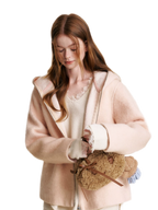 Soft Wool Hooded Jacket