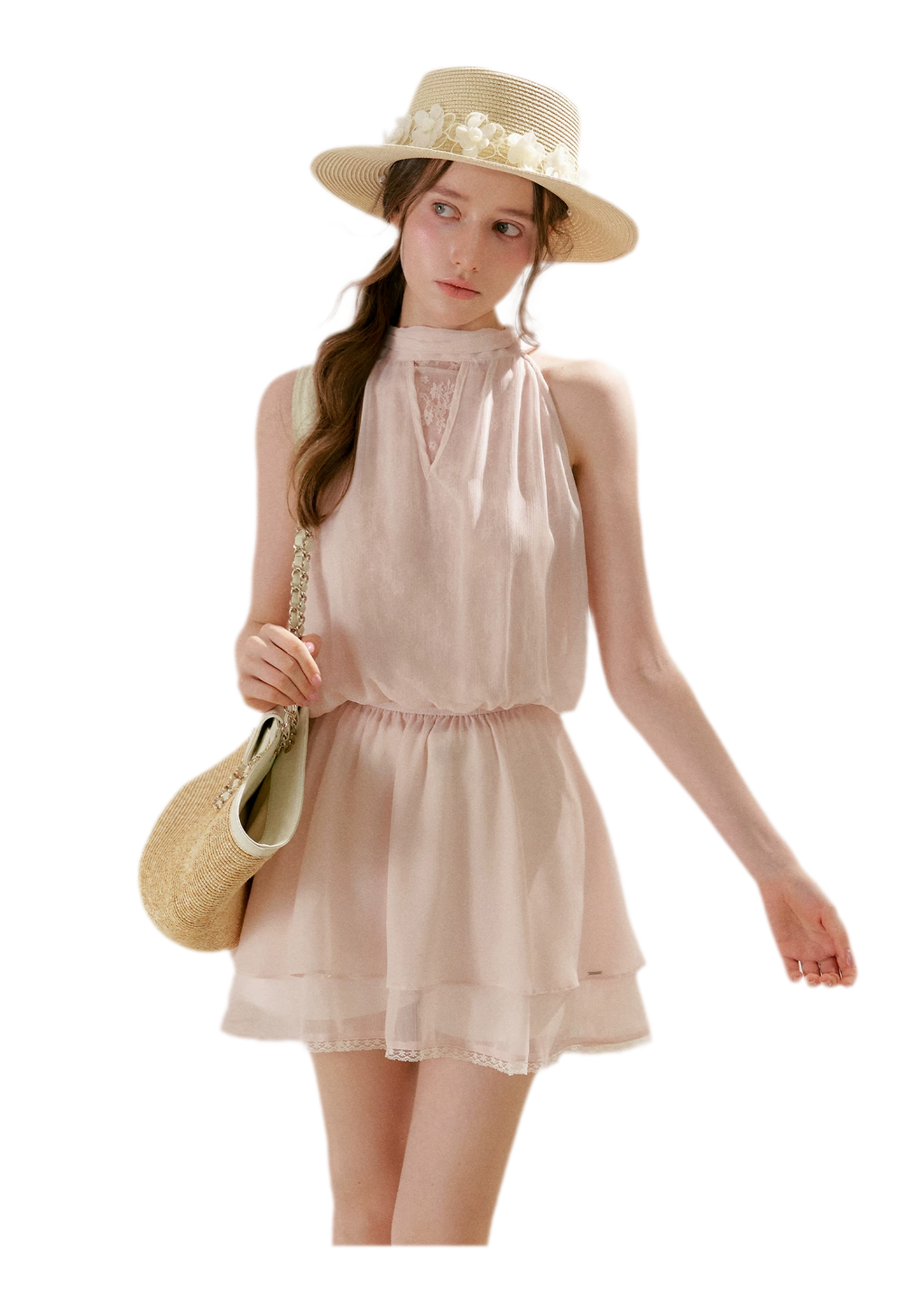 Lace Halter Dress