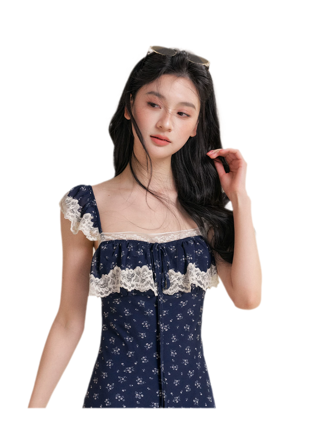 Lace Floral Camisole Dress