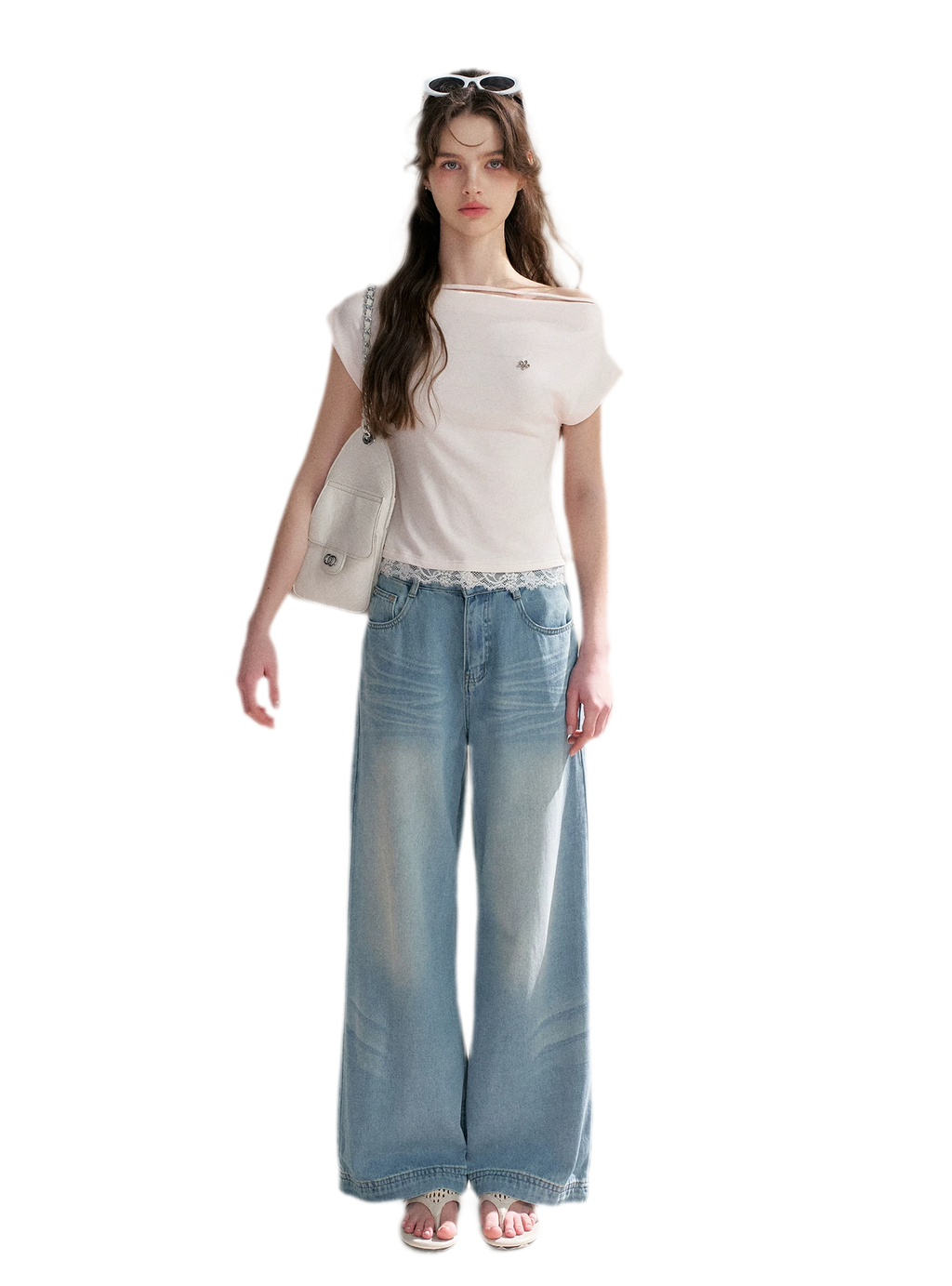 Lace Trim T-Shirt