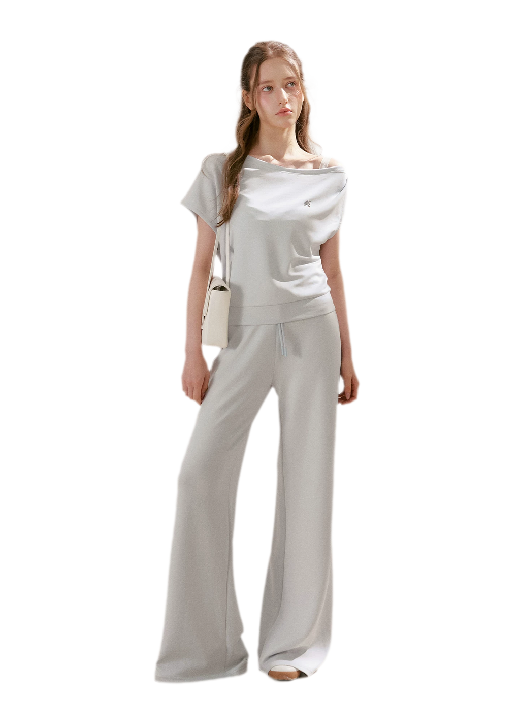 Airy Layered Lace Drawstring Pants