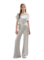 Airy Layered Lace Drawstring Pants