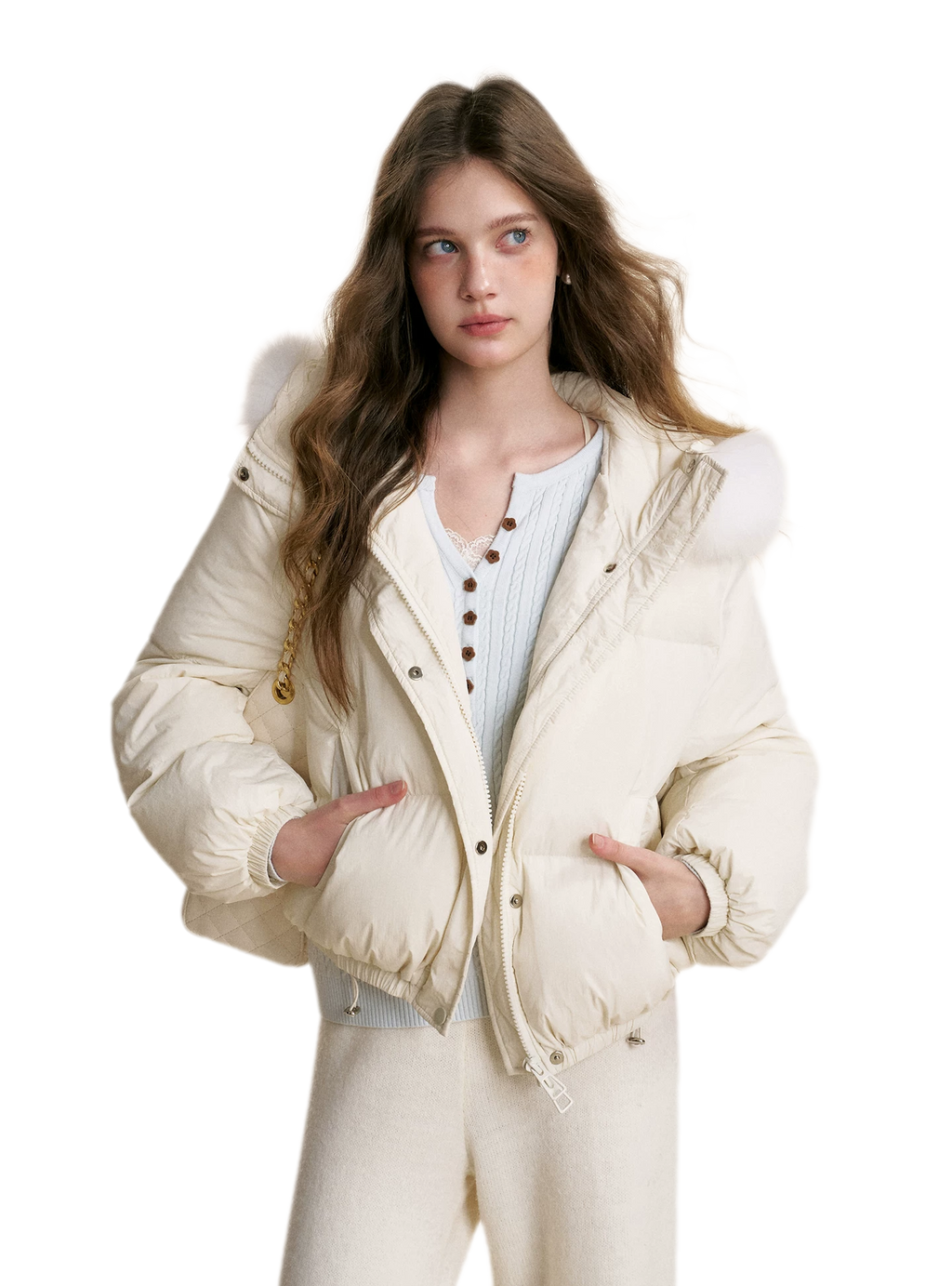 Puffer Hooded Down Jacket