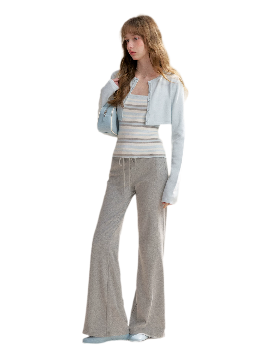 Knit Cardigan Cami Set