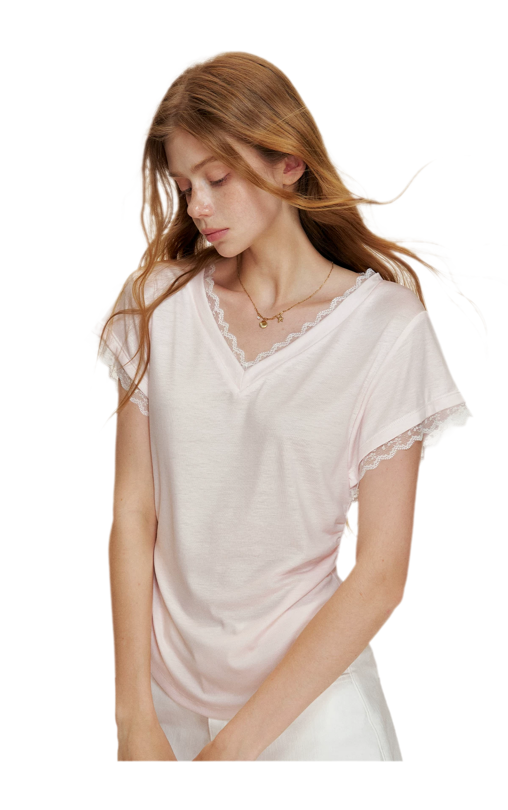 Lace Trim T-Shirt