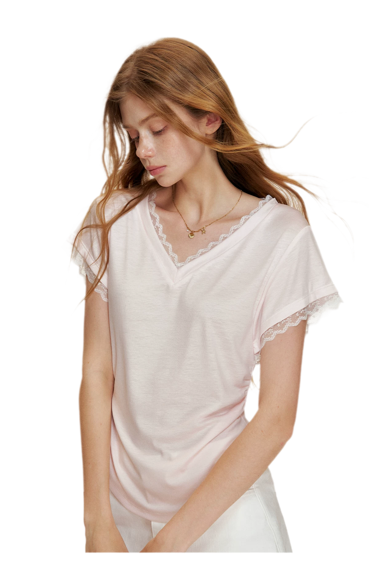 Lace Trim T-Shirt