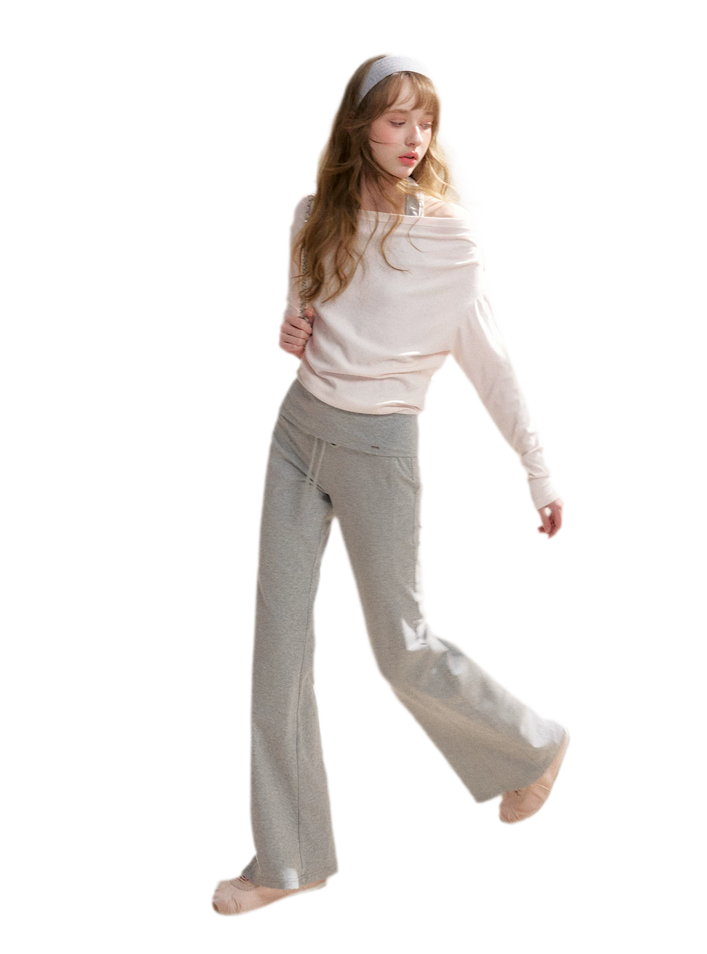 Tencel Cotton Drawstring Flared Pants