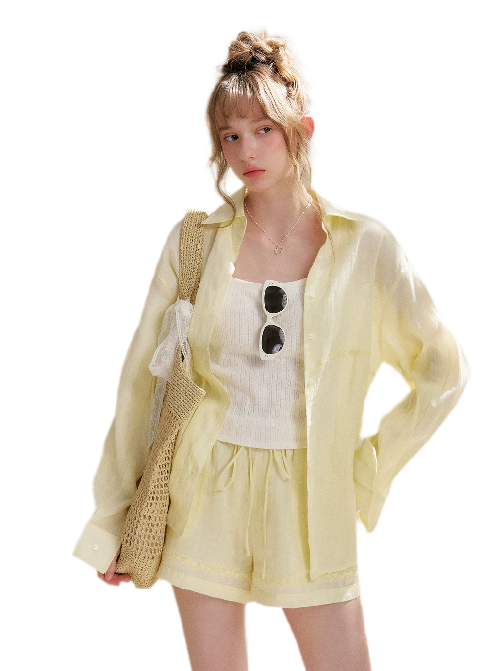 Tencel Linen Beaded Set