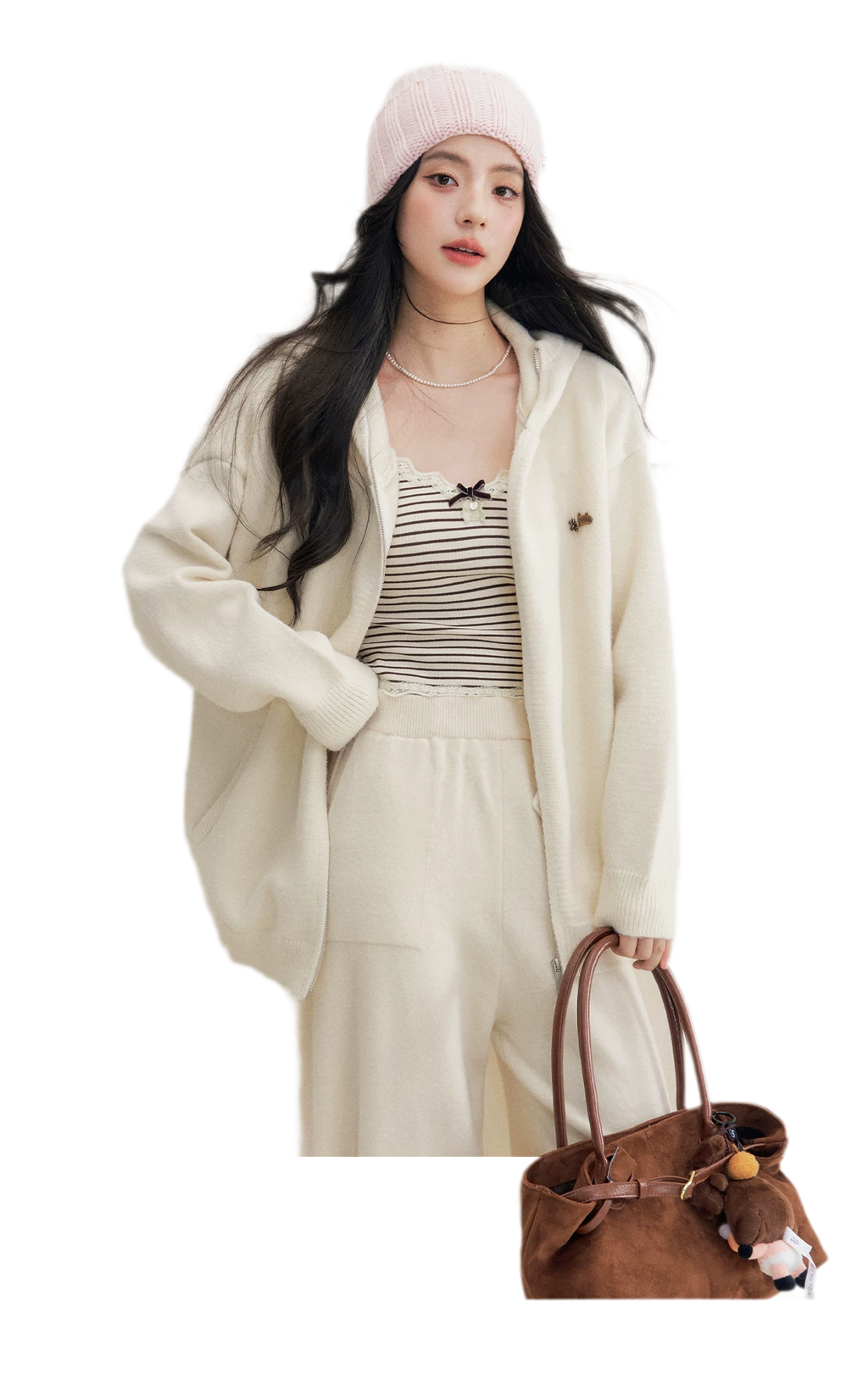 Cozy Knit Hoodie Set