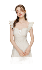 Lace Embroidery Maxi Dress