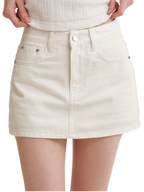 Bow A-Line Denim Skirt