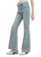 Lace Trim Flare Jeans