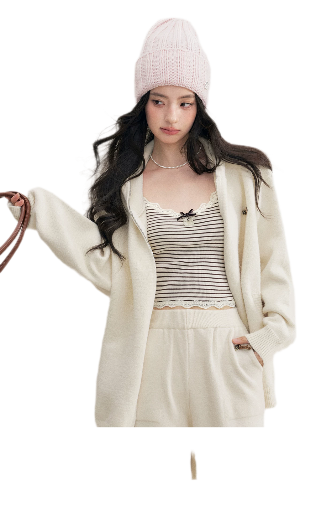 Cozy Knit Hoodie Set