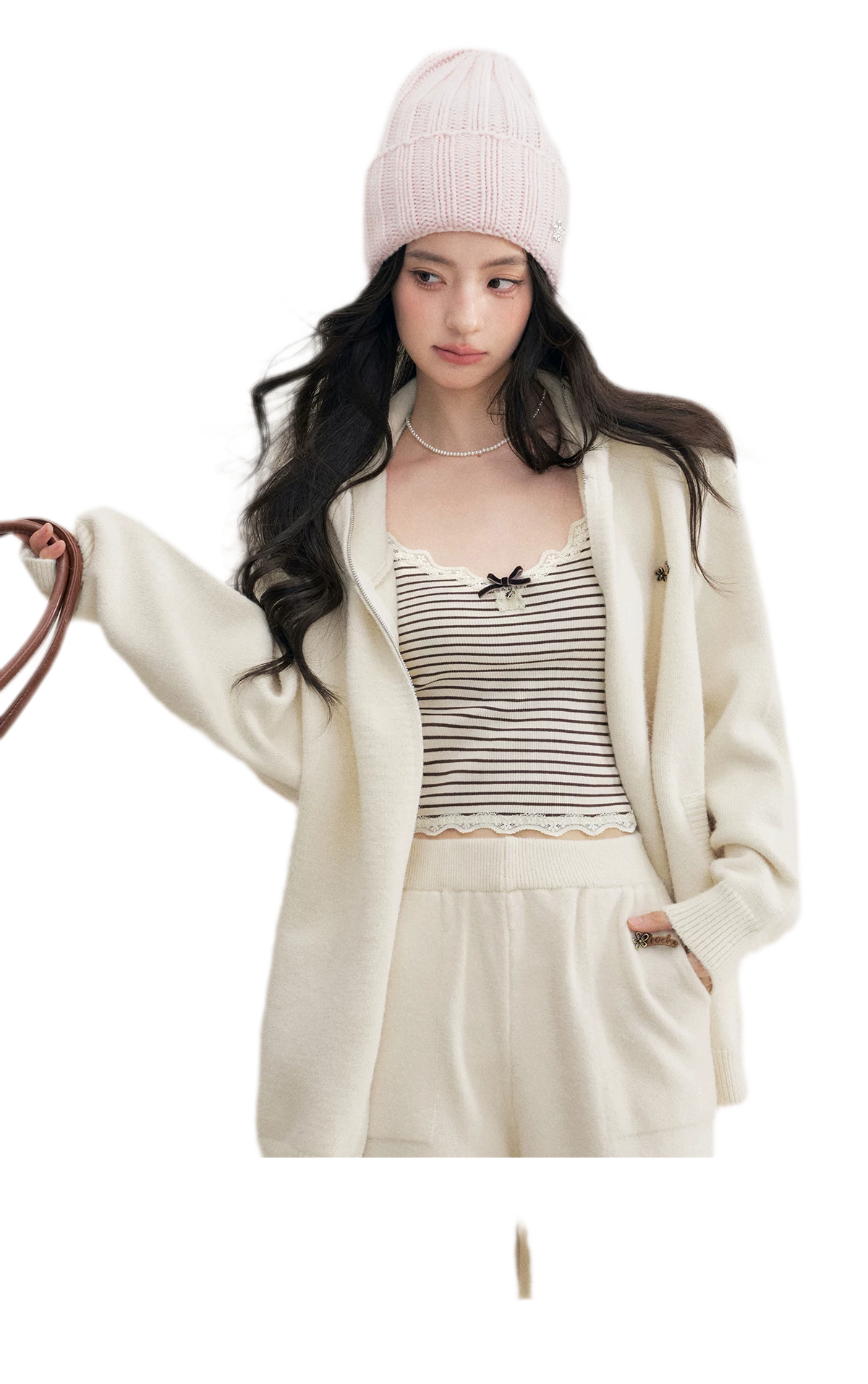 Cozy Knit Hoodie Set