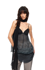 Sheer Satin Snake Camisole
