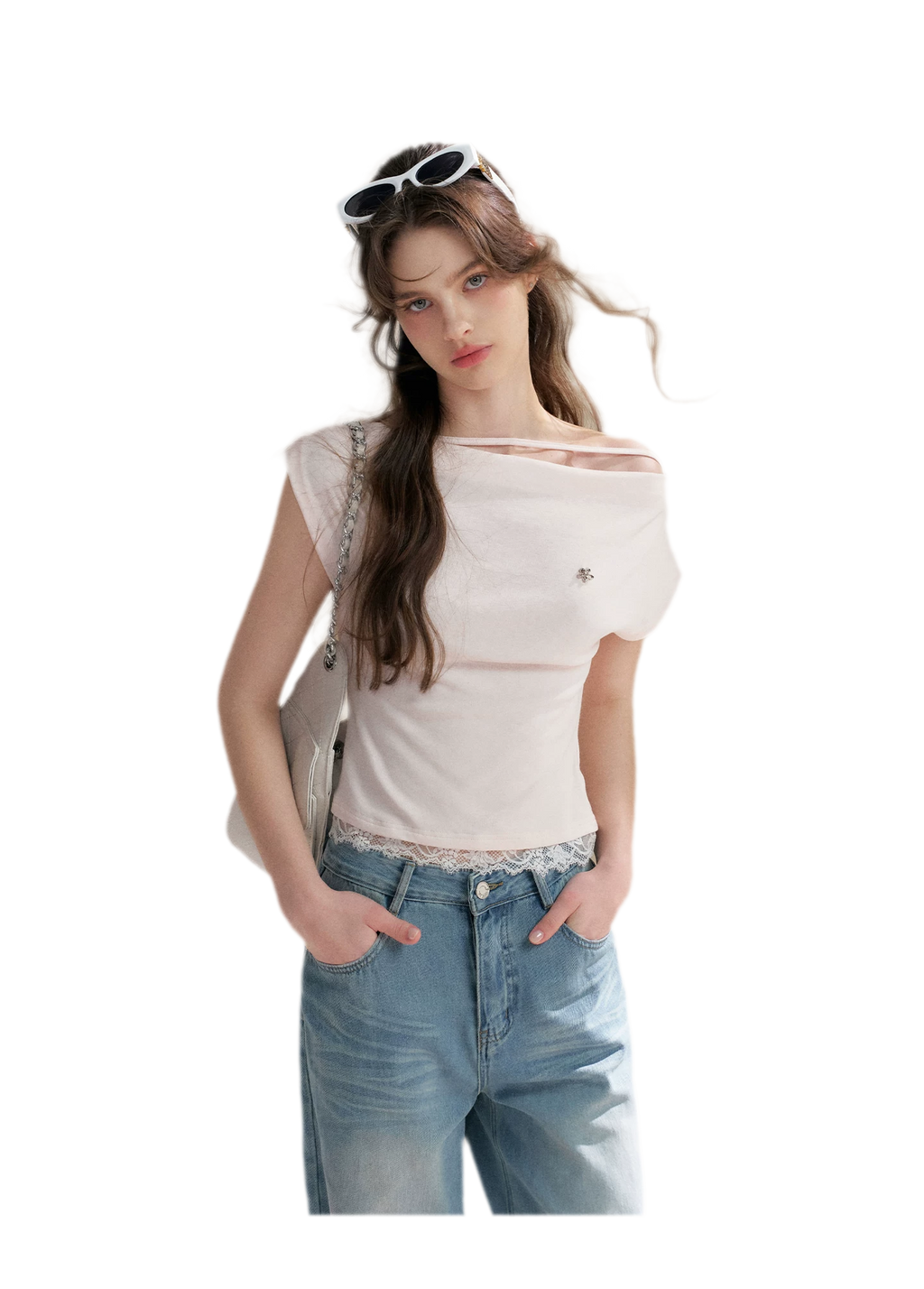 Lace Trim T-Shirt