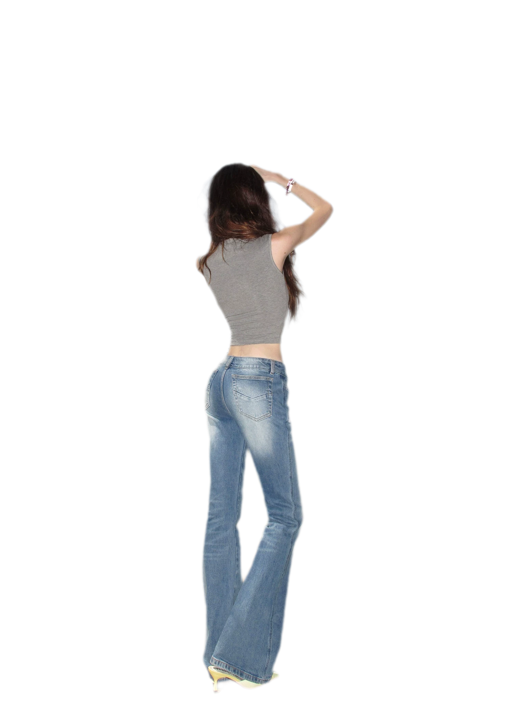 Low Rise Flare Jeans