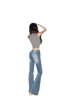 Low Rise Flare Jeans