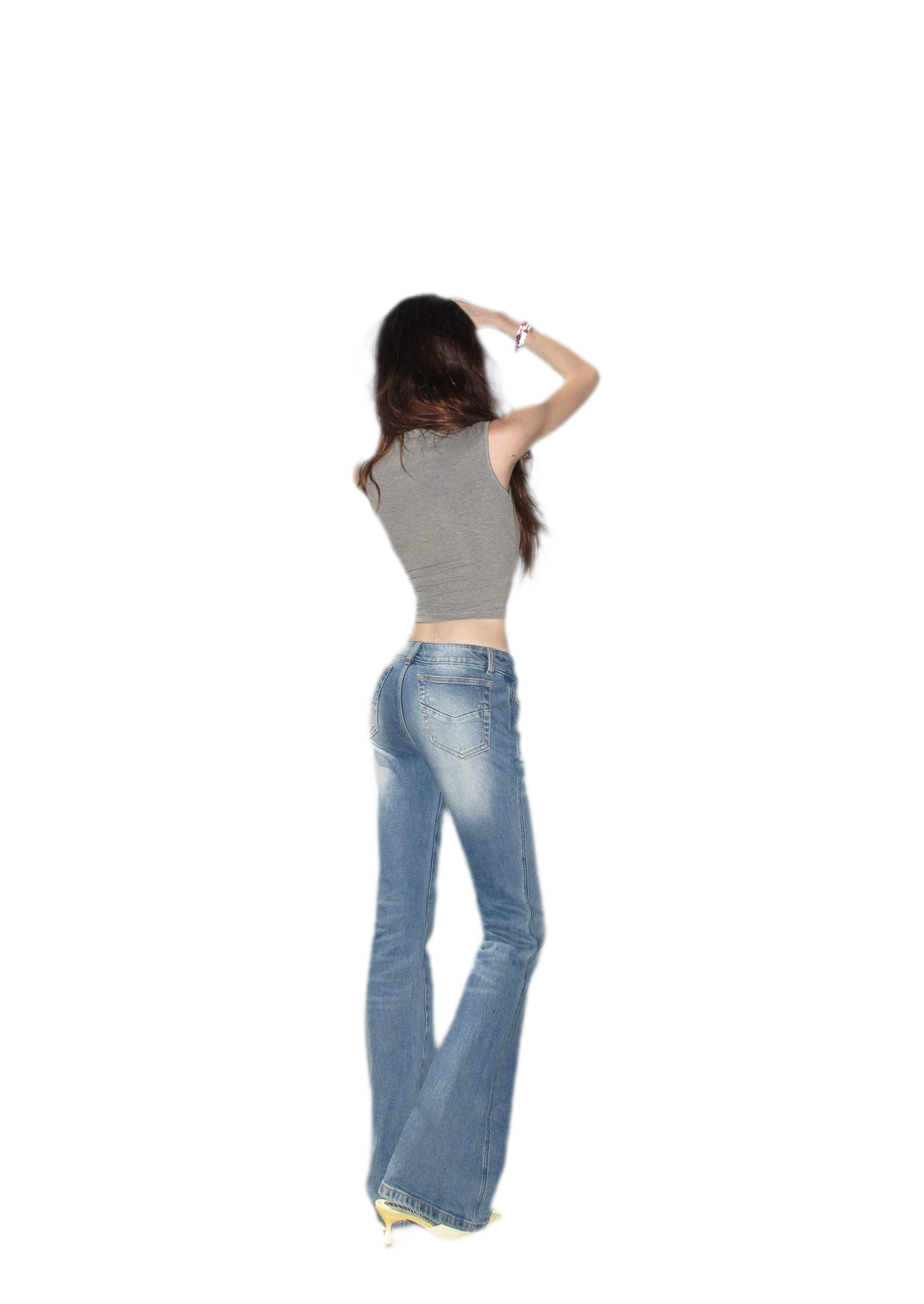 Low Rise Flare Jeans